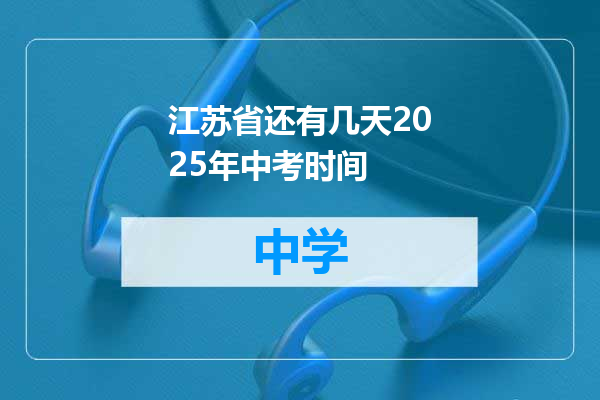 江苏省还有几天2025年中考时间